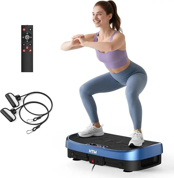 HTM Silent Vibration Plate Exercise Machine Whole Body 120 Levels