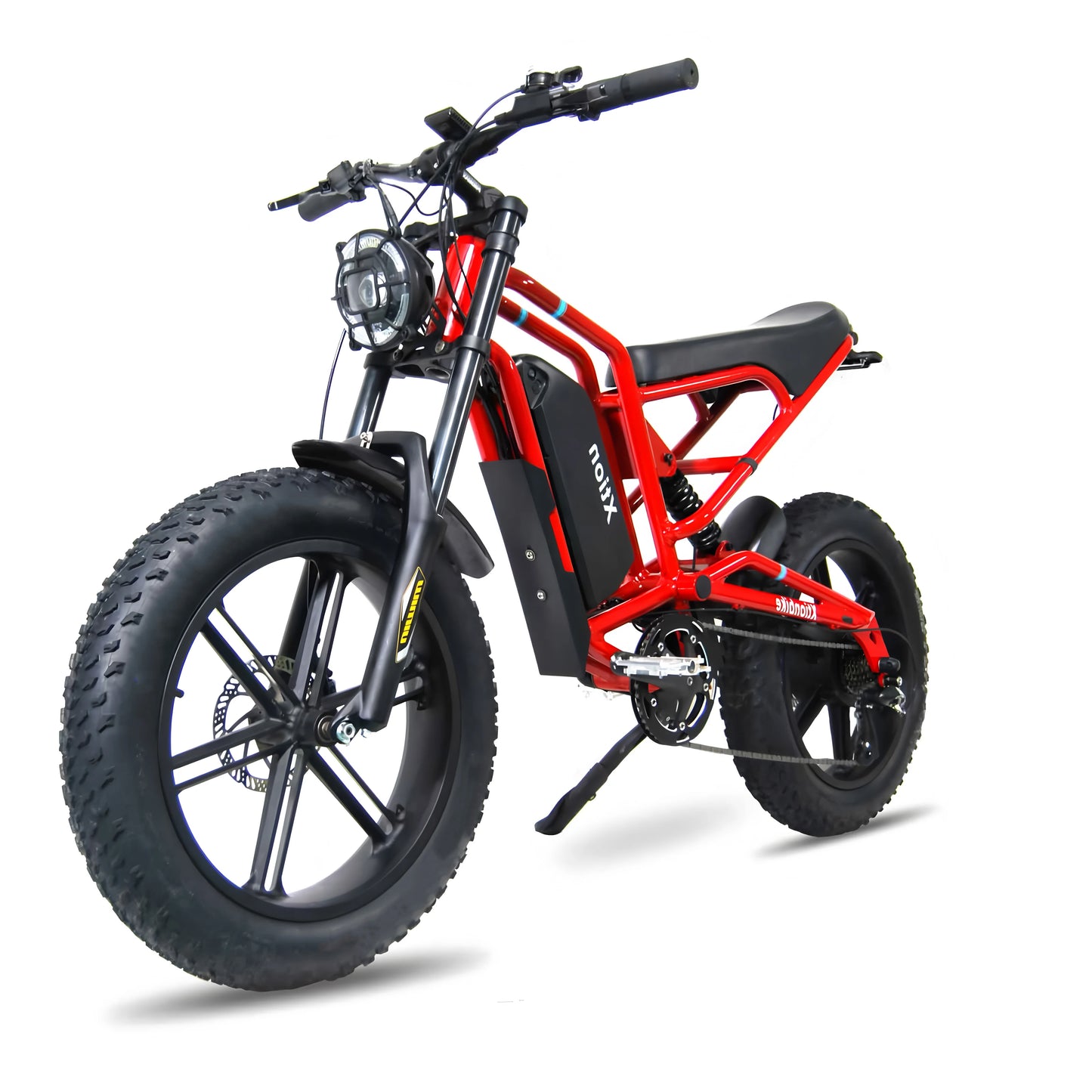 Xtion Electric Mountain Bike 1200W 48V 15.6Ah 45Mile Class 3 E-Bike, 20" Fat Tire All-Terrain Bike with LCD Display UL Certified