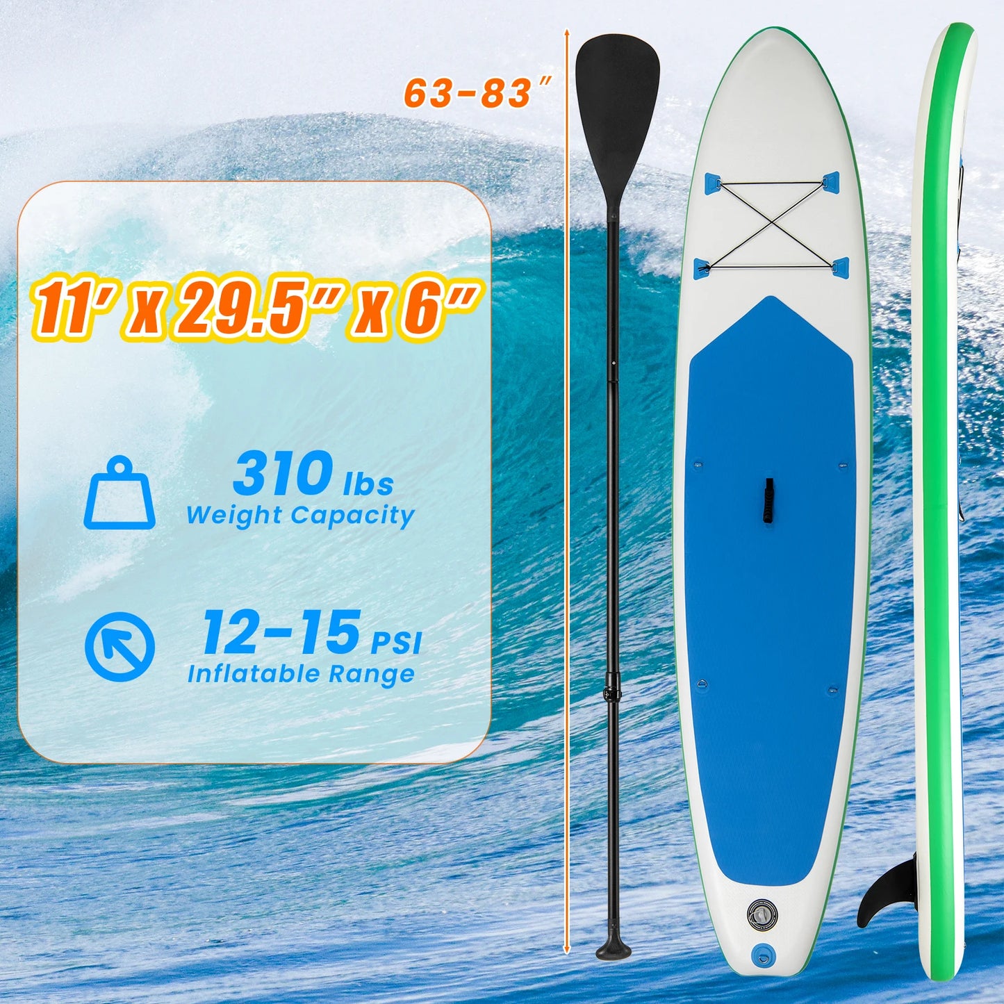 HOMASIS Inflatable Stand Up Paddle Board With Accessories