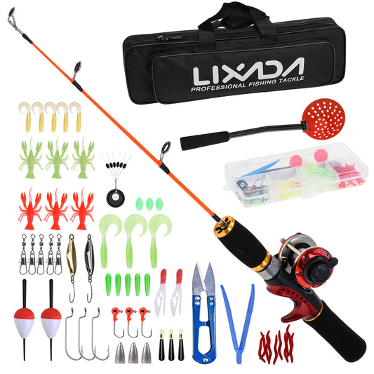 Lixada Ice Fishing Rod And Reel Combo Kit With Accessories