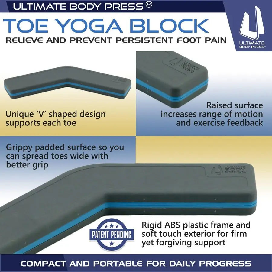 Toe Yoga Step for Fasciitis Relief Toe Flexibility Exercise Block