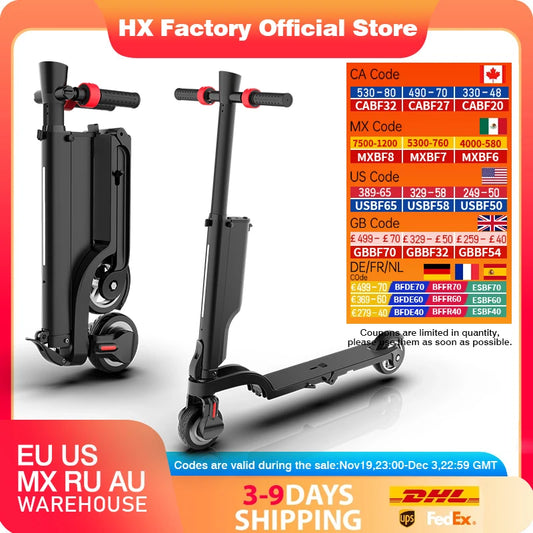 HX X6 Electric Foldable Scooter 350W Max Speed 25KmH