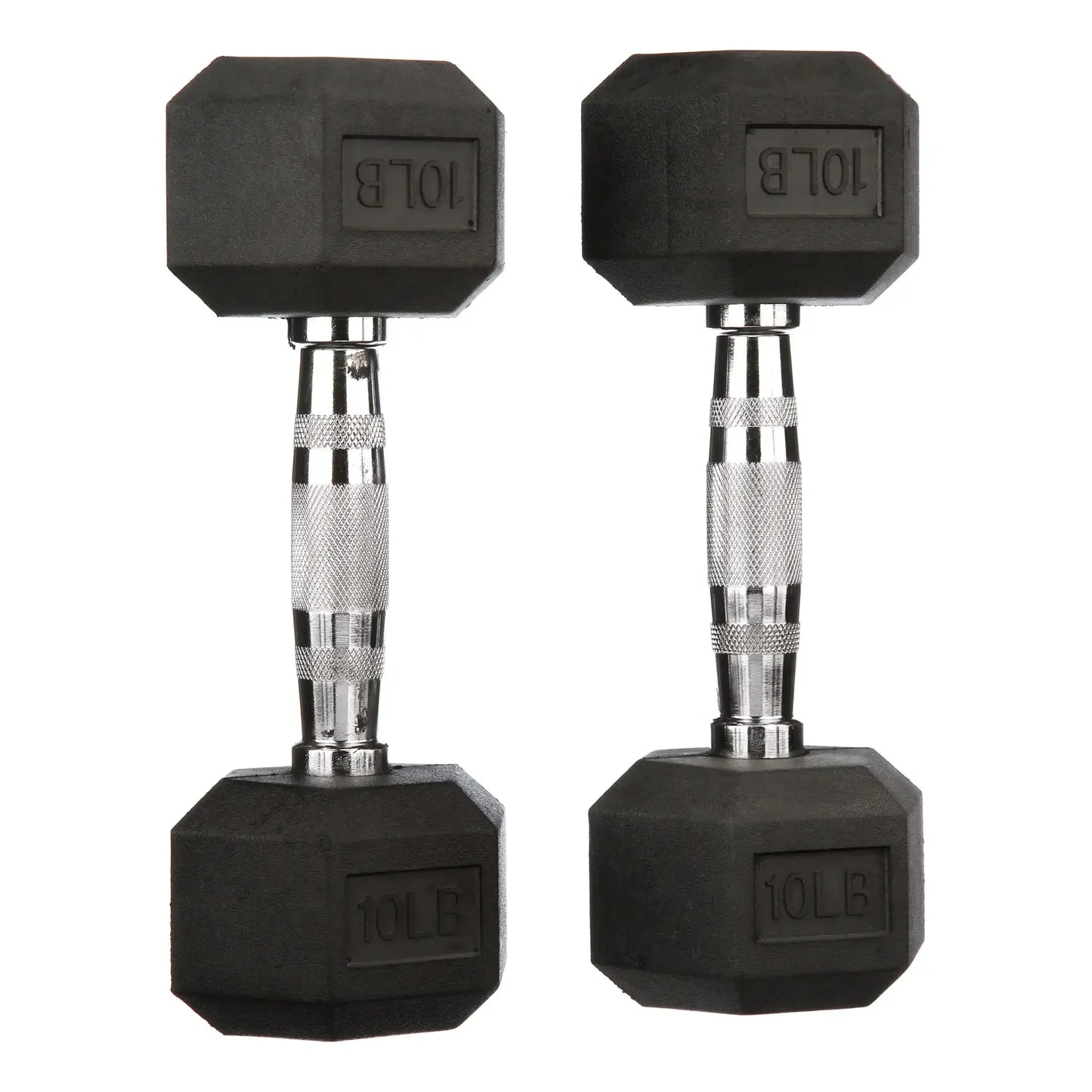 Rubber Encased Hex Dumbbells For Home Gym Strength Training
