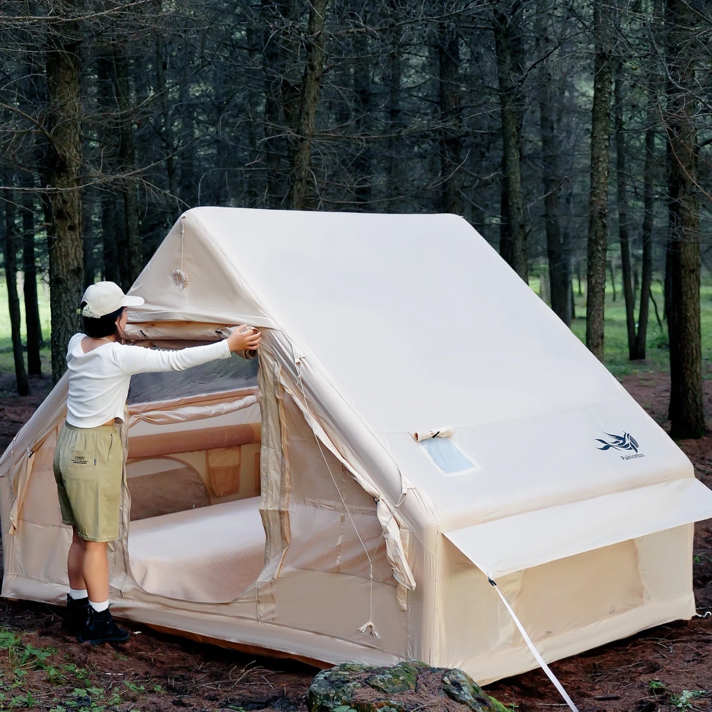 Pakicetus Inflatable Tent With Skylight Quick Setup Four To Six