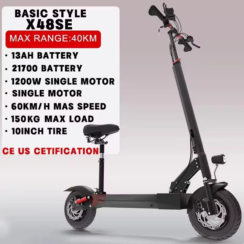 Jueshuai Outdoor Electric Scooter 1000W To 6000W Off Road Foldable
