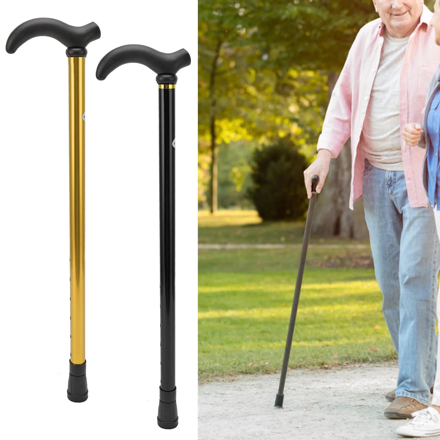 NONECN Adjustable Folding Walking Cane For Seniors Mobility Aid