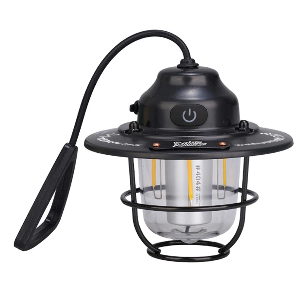 LED Camping Lantern Dimmable Type C Charging Multifunction Light