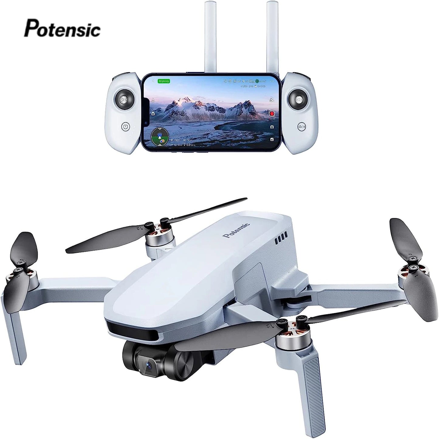 Potensic GPS Drone Auto Return 4K Gimbal Professional Drone