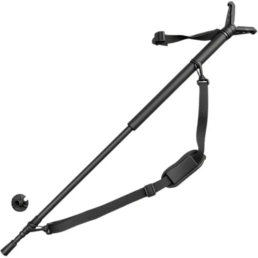Hunting Monopod Shooting Stick With 360 Swivel Yoke Aluminum