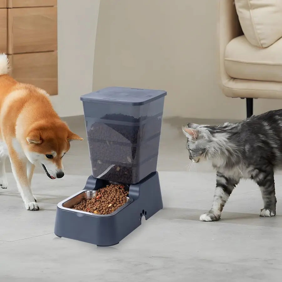 Pets Auto Feeder and Water Dispenser for Dogs and Cats
