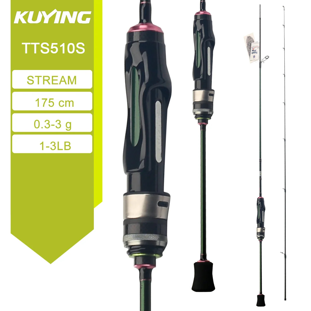 Kuying Teton Stream Fishing Rod Fast Action 6 to 10lb Carbon