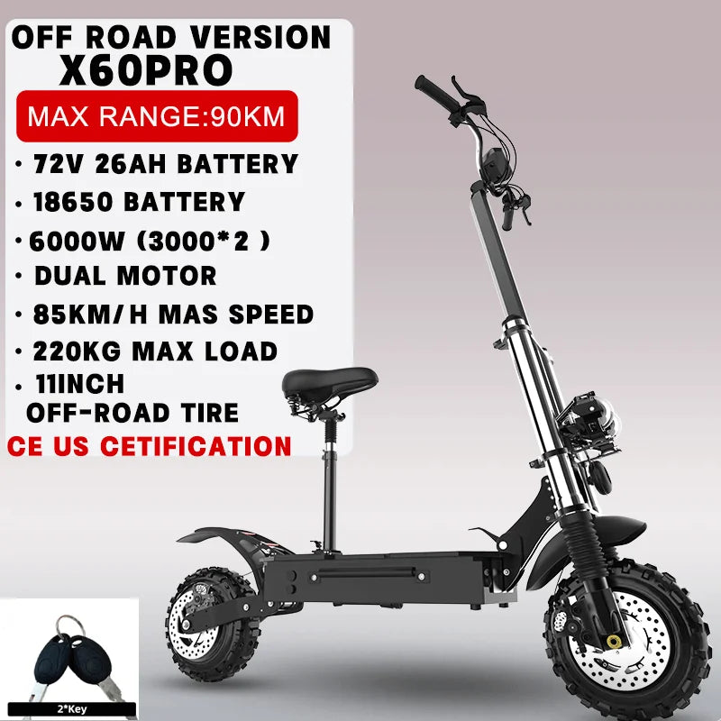 Jueshuai Outdoor Electric Scooter 1000W To 6000W Off Road Foldable