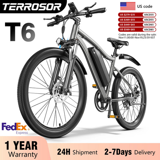 Terrosor Electric Fat Bike 350W Peak Mountain Ebike
