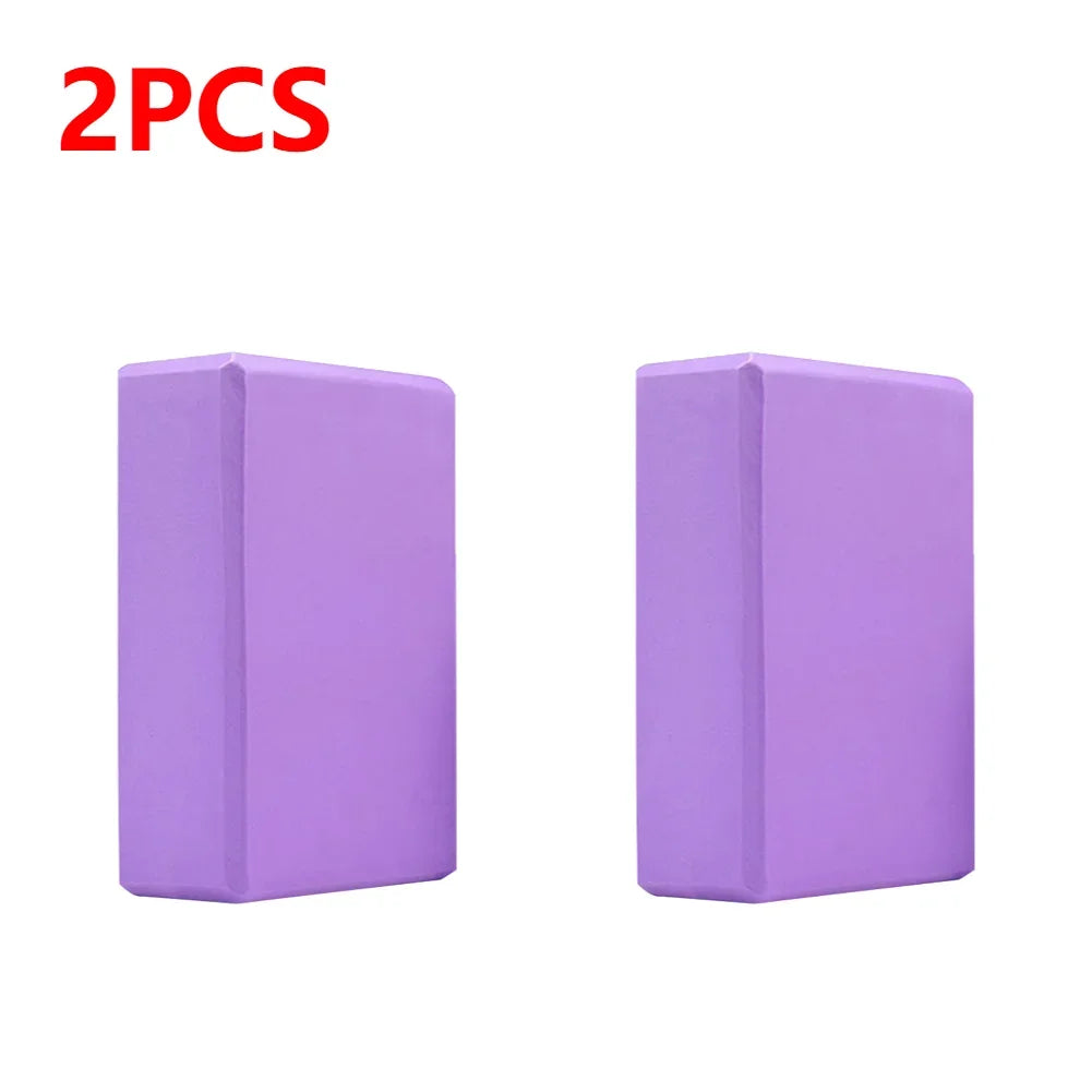 Yoga Blocks Cubes Pilates Bricks Reinforcement Mats Fitness EVA