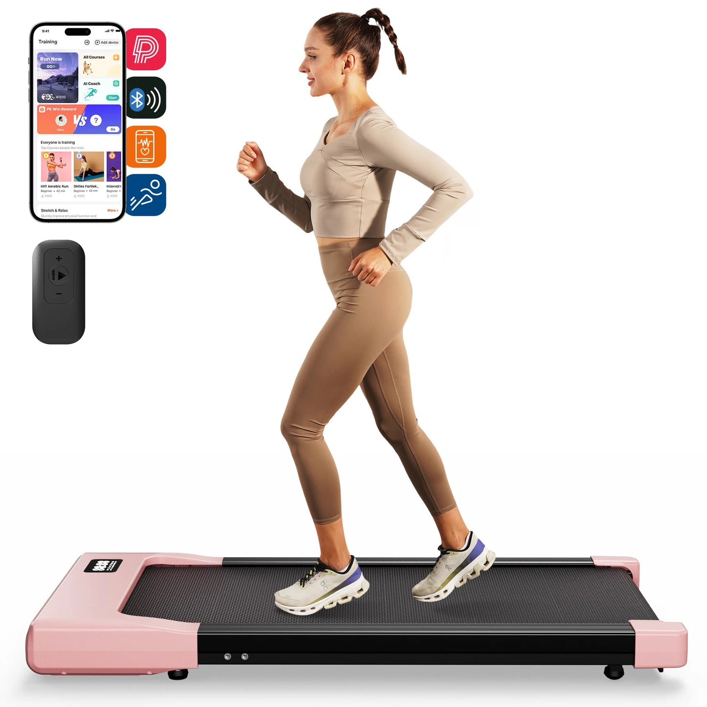 Superun Walking Pad Under Desk Treadmill 2 In 1 Portable