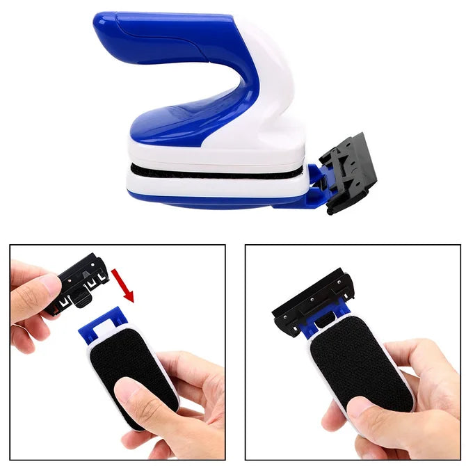 Magnetic Brush Aquarium Algae Scraper Glass Cleaner Strong Suction