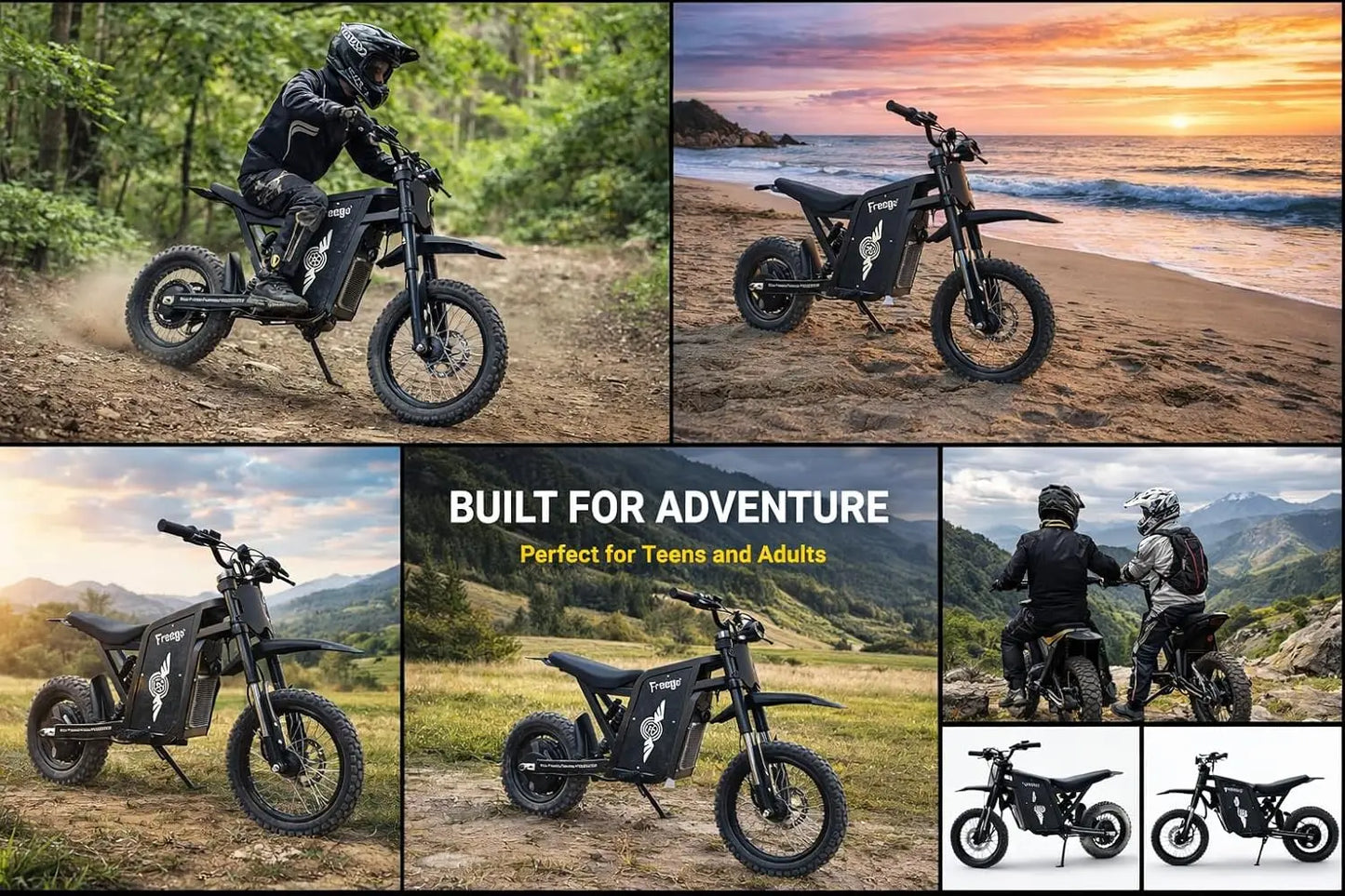 Freego X0 Electric Dirt Bike 3600W Off Road E Bike