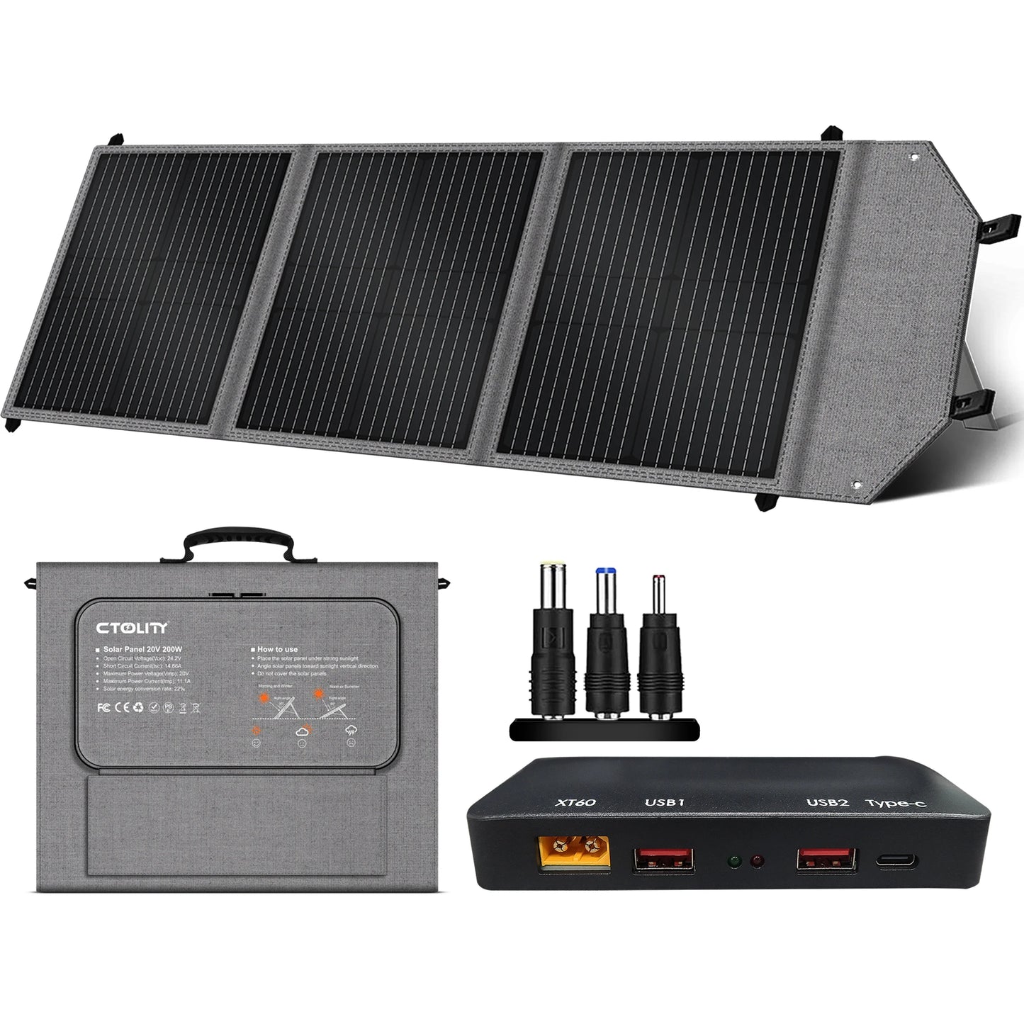 CTOLITY AP400 500W Portable Power Station 345.6Wh LiFePO4 Battery