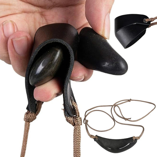 Handmade Leather Shepherd Sling for Outdoor Slingshot Use