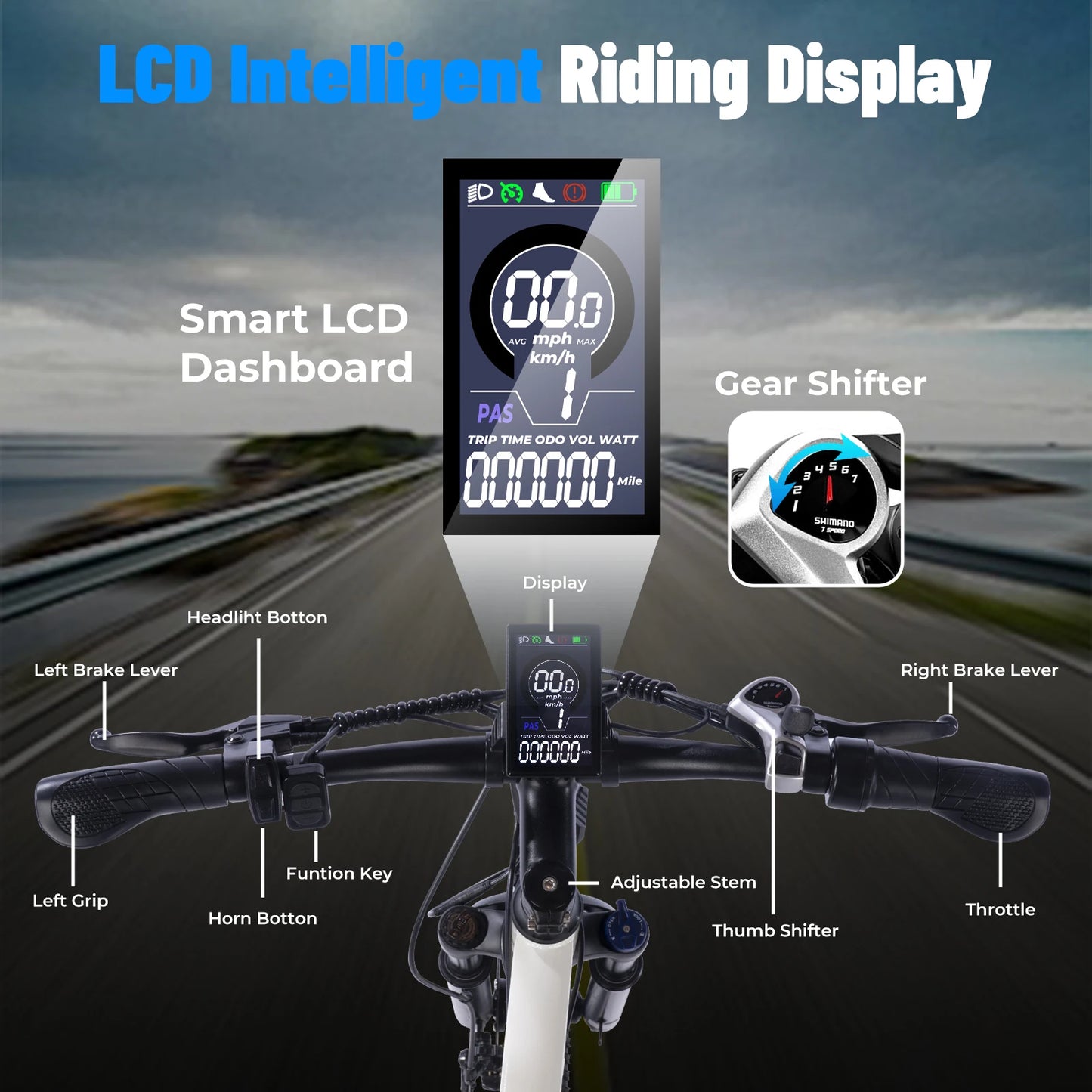 Terrosor Electric Fat Bike 350W Peak Mountain Ebike