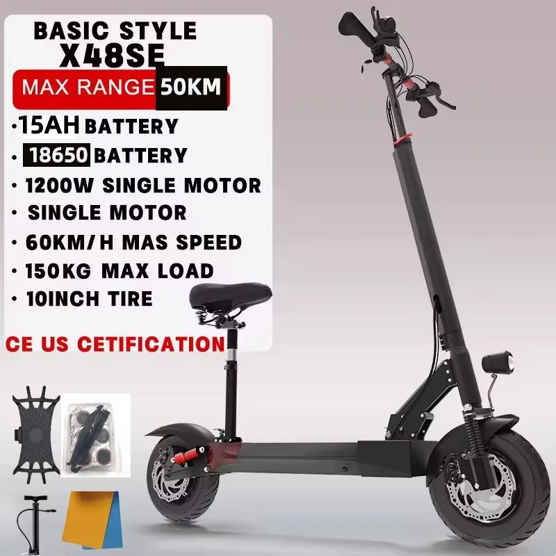 Jueshuai Outdoor Electric Scooter 1000W To 6000W Off Road Foldable