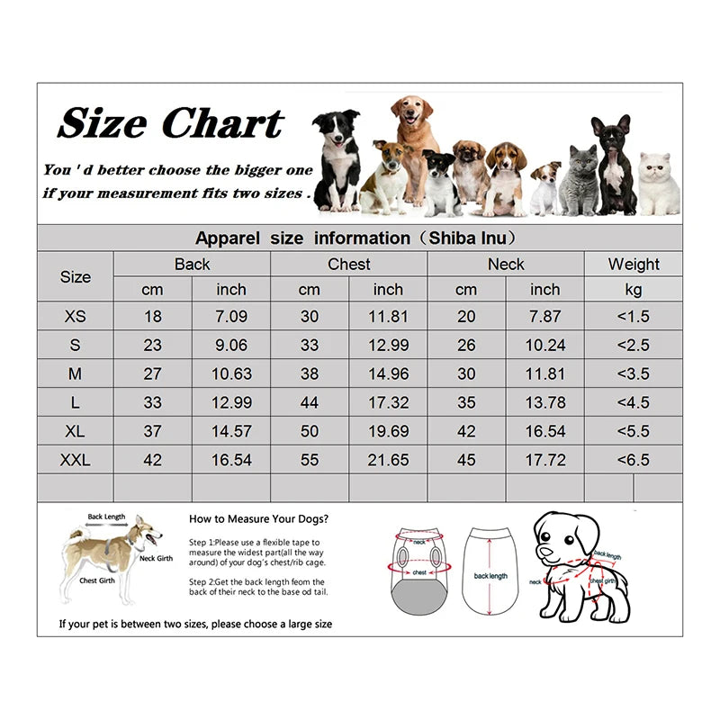 NONECN Winter Dog Coat Jacket Thick Warm Hoodie For Dogs