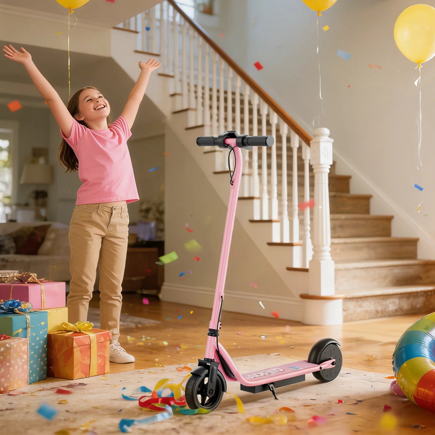 Ladped Kids Electric Scooter 9 MPH 10 Mile Range Folding
