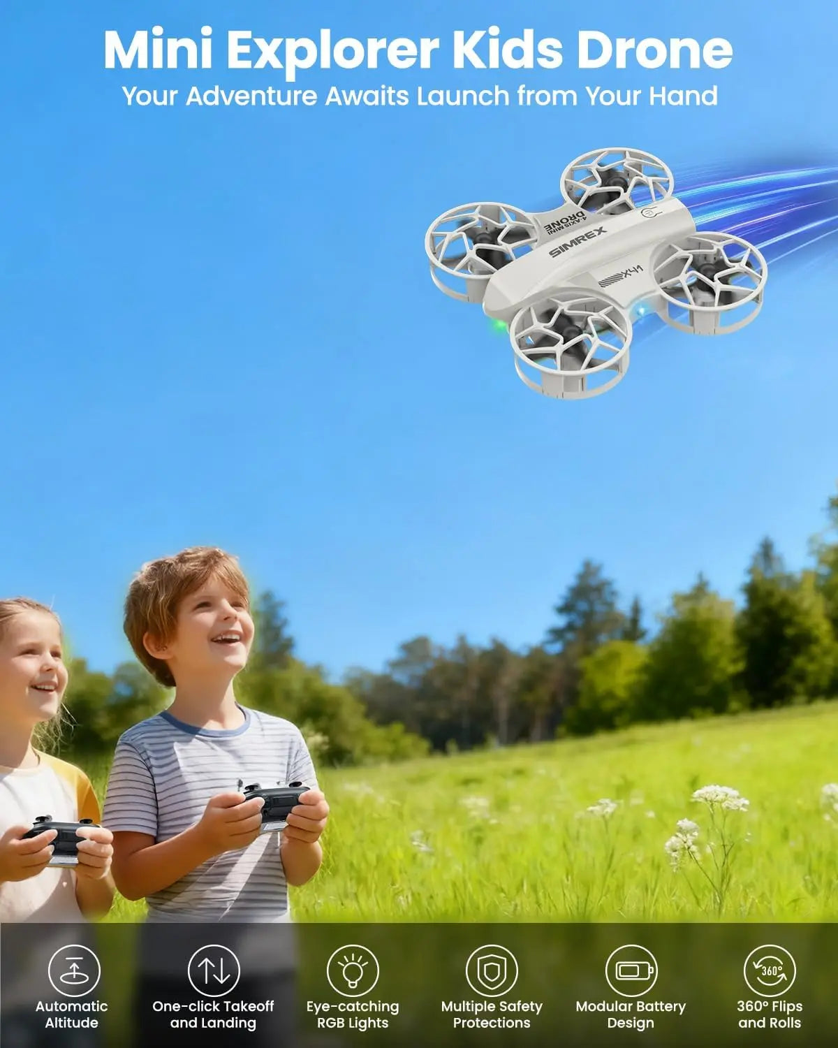 Mini Drone for Kids and Beginners RC Quadcopter Altitude Hold