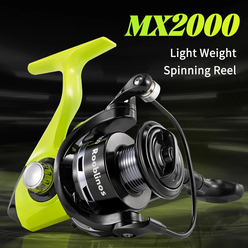 Rooblinos MX Spinning Reel 5.2to1 Gear Ratio Lightweight