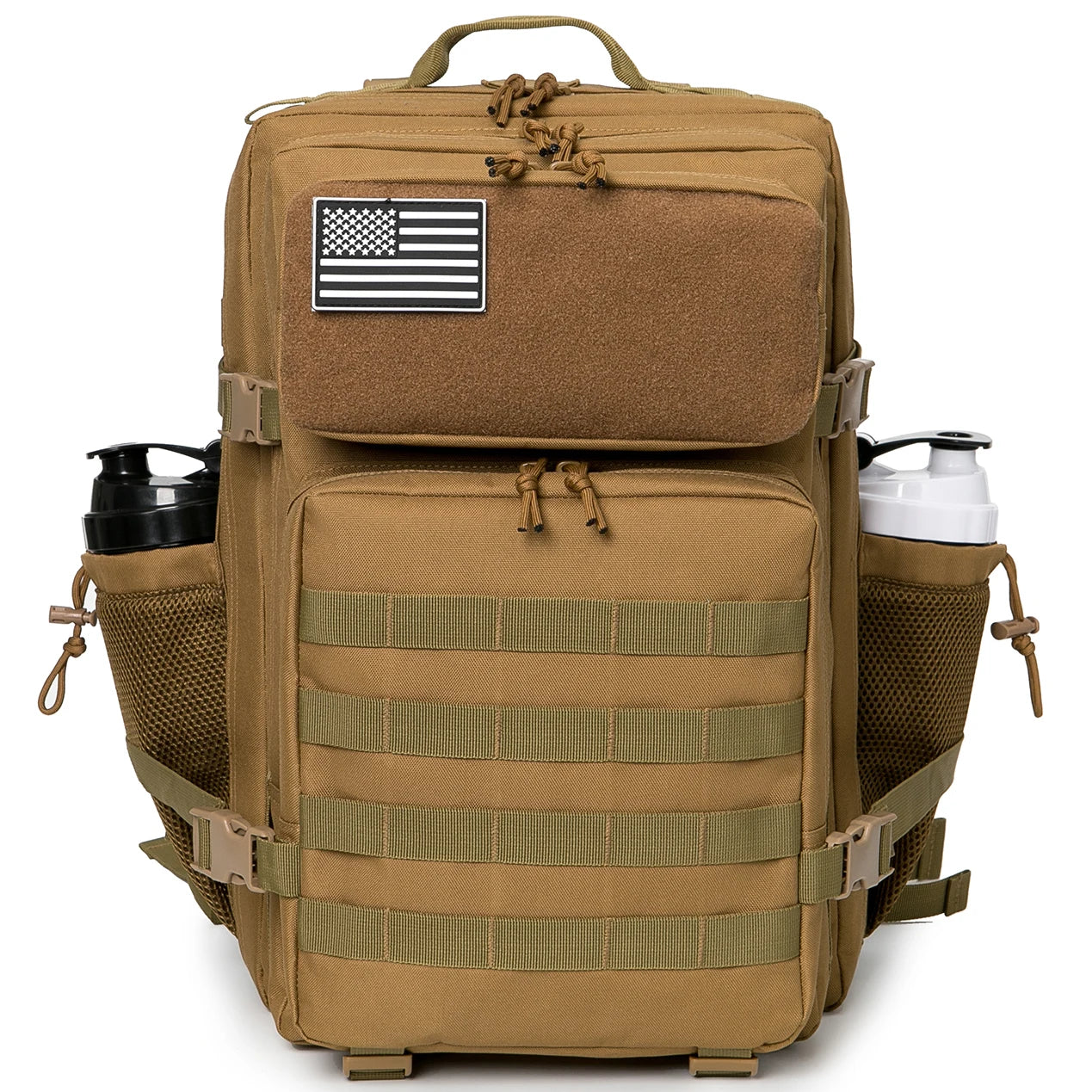 ReFire Gear Tactical Backpack With Bottle Holder For Outdoor Hiking