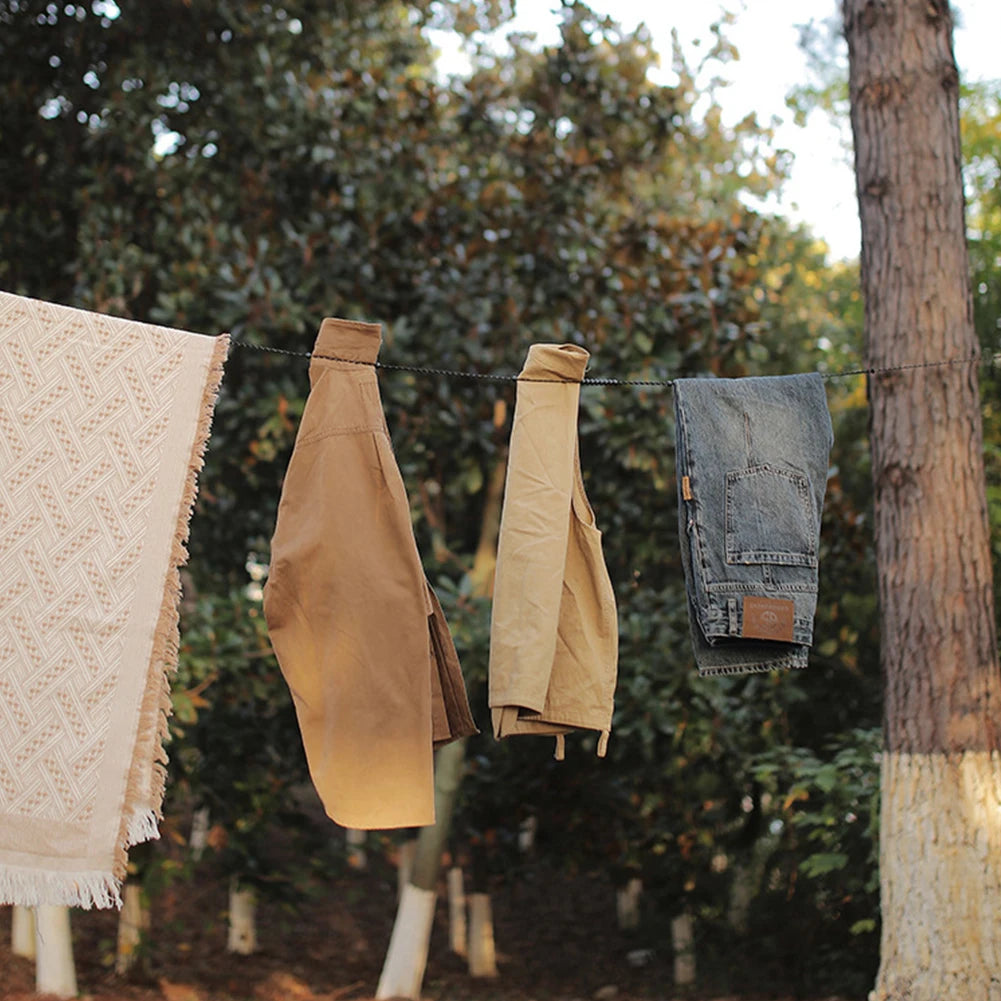 APWIKOGERE 3M Camping Stretch Clothesline With 12 Clips