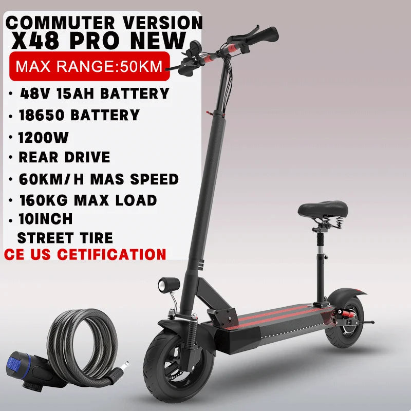 Jueshuai Outdoor Electric Scooter 1000W To 6000W Off Road Foldable