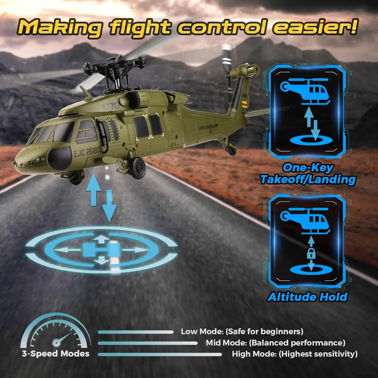 WLtoys K170 Brushless 4CH RC Helicopter With Three Batteries