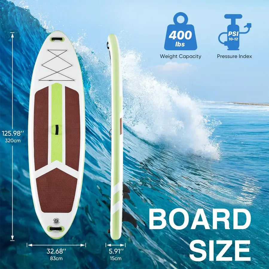 Inflatable Stand Up Paddle Board With SUP Paddle And Accessories