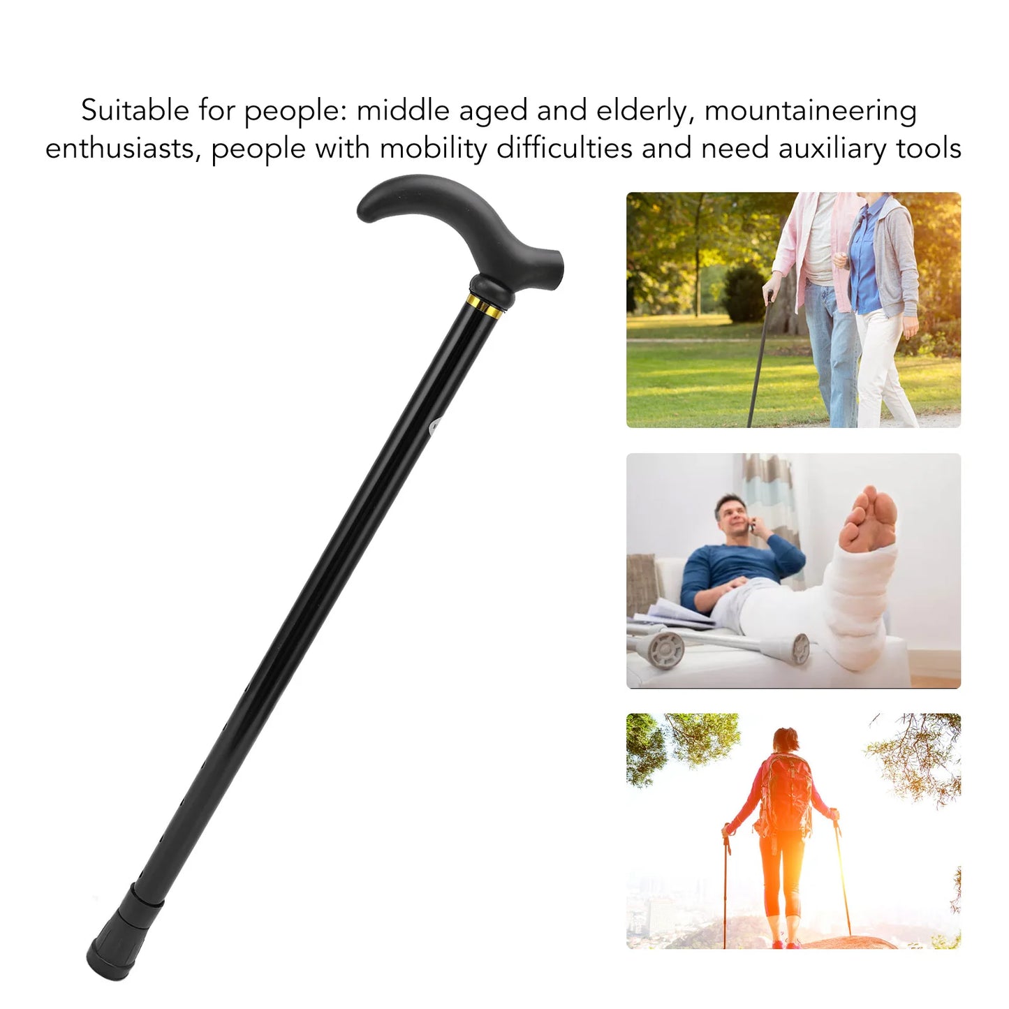 NONECN Adjustable Folding Walking Cane For Seniors Mobility Aid