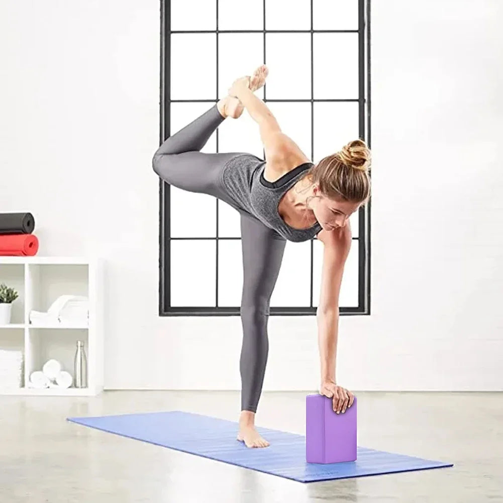 Yoga Blocks Cubes Pilates Bricks Reinforcement Mats Fitness EVA