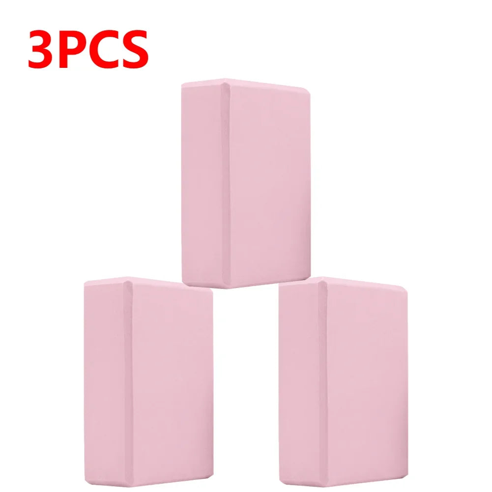 Yoga Blocks Cubes Pilates Bricks Reinforcement Mats Fitness EVA