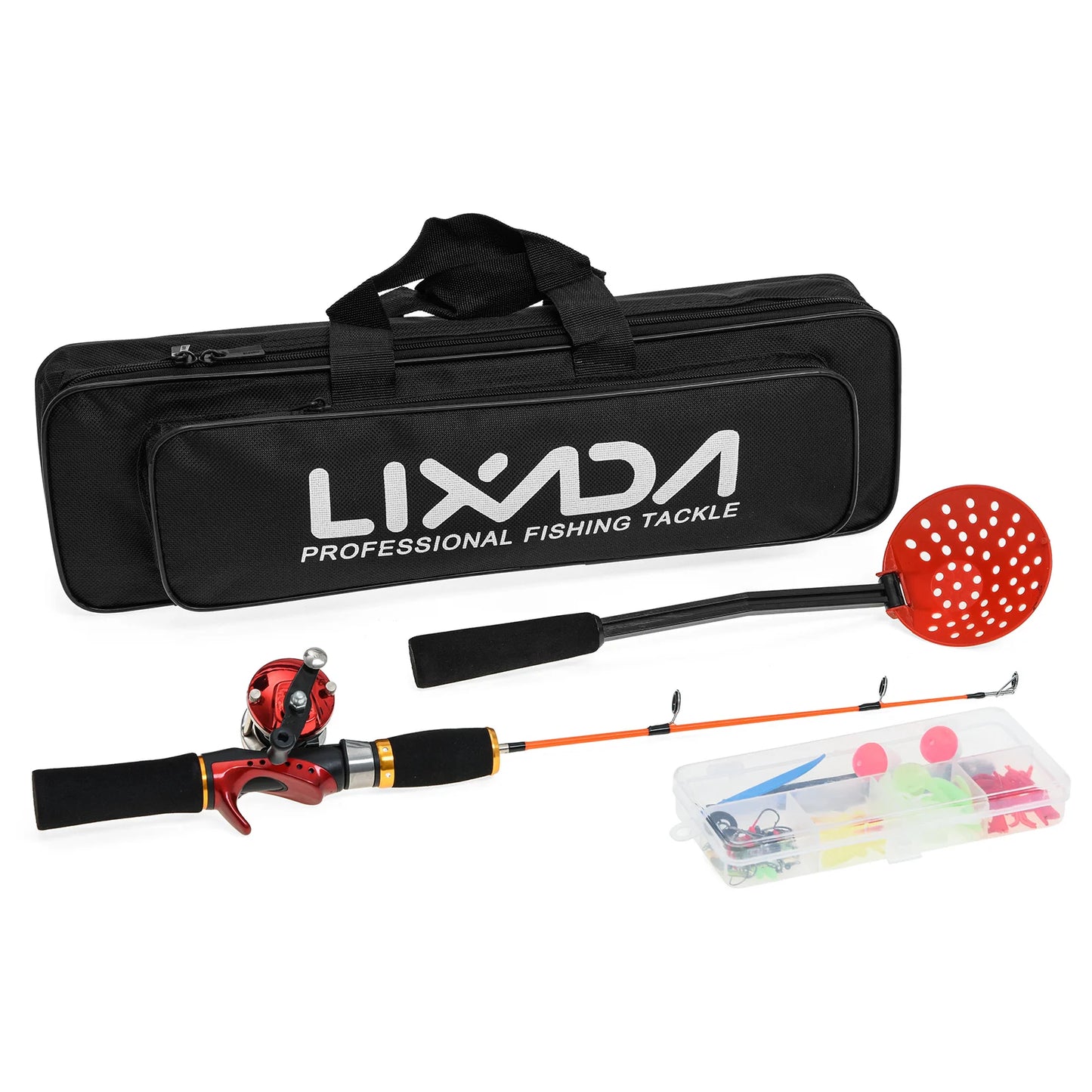 Lixada Ice Fishing Rod And Reel Combo Kit With Accessories