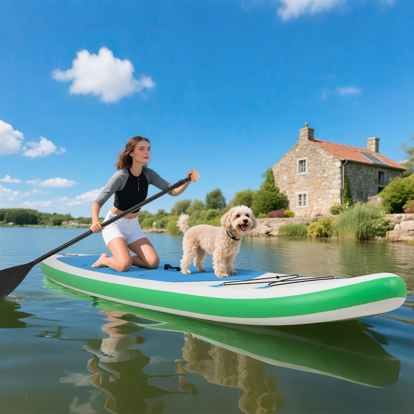 HOMASIS Inflatable Stand Up Paddle Board With Accessories