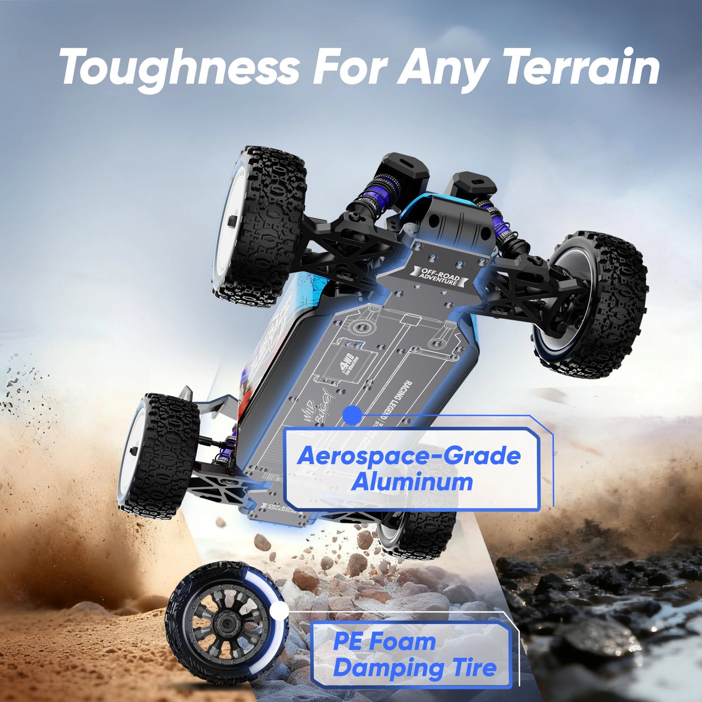 JIUSICE WB 12 Pro Brushless RC Car 4x4 All Terrain