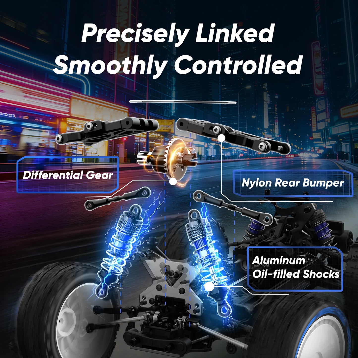 JIUSICE WB 12 Pro Brushless RC Car 4x4 All Terrain
