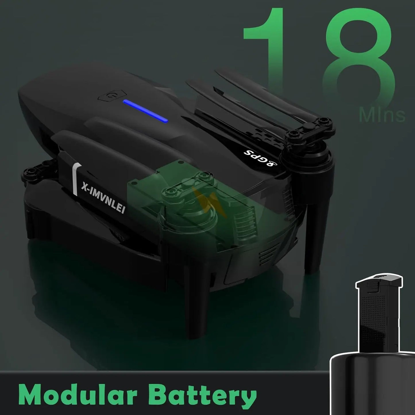 4K GPS Foldable Drone With Auto Return And Follow Me