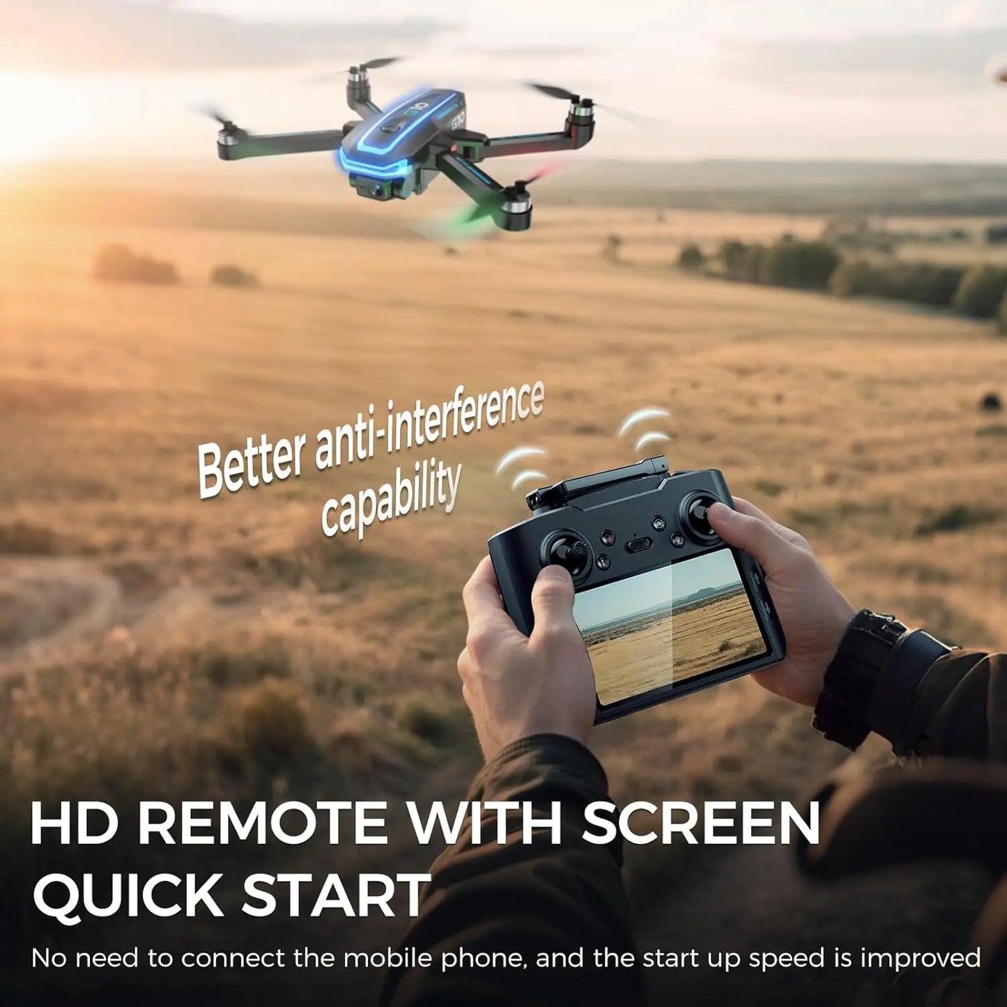 4K GPS Drone With Auto Return And Follow Me Features