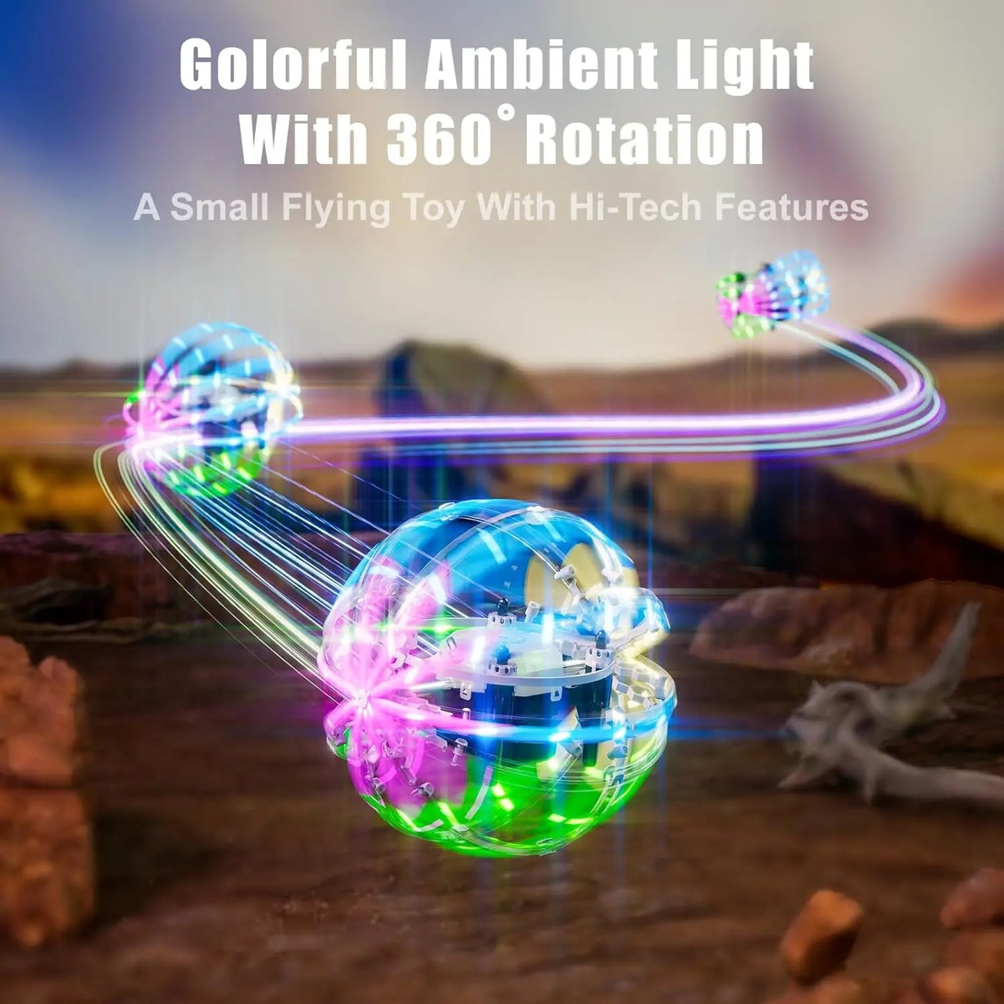 HighPerformance RC Drone for Kids LED Lights 360 Flip