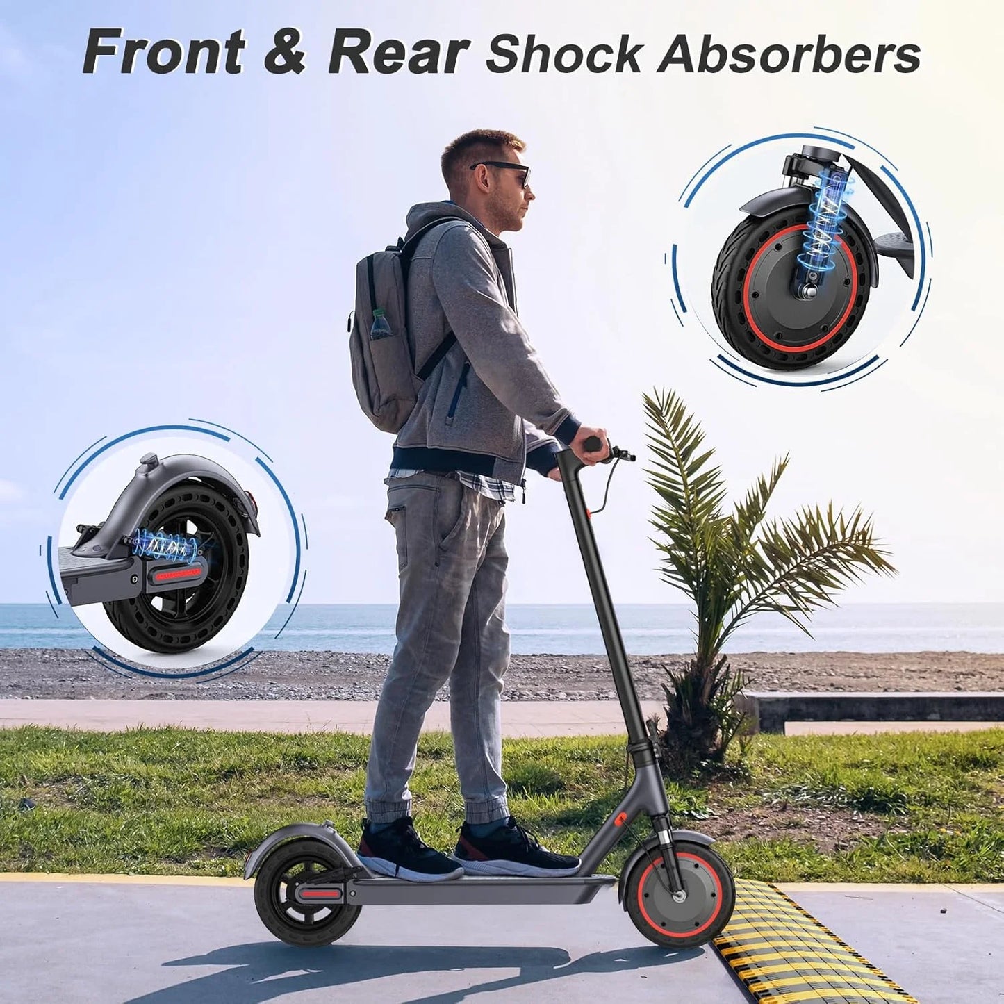 Ladped LP10 Electric Scooter 500W 22MPH Folding With App Control