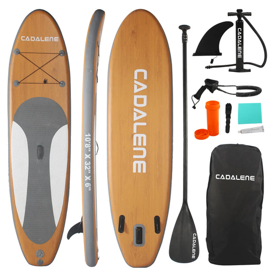 CADALENE Inflatable Stand Up Paddle Board Premium Accessories For Adults