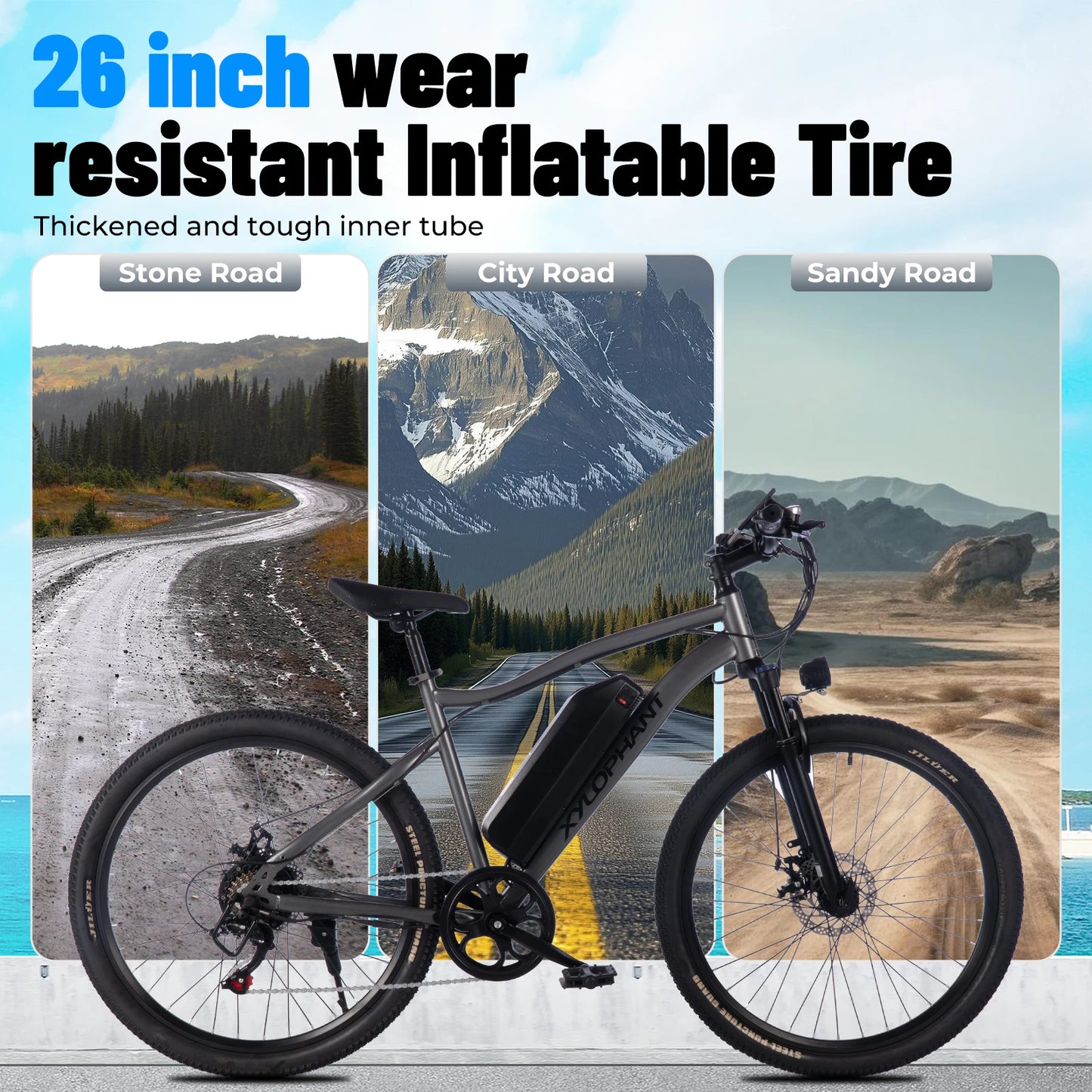 Terrosor Electric Fat Bike 350W Peak Mountain Ebike