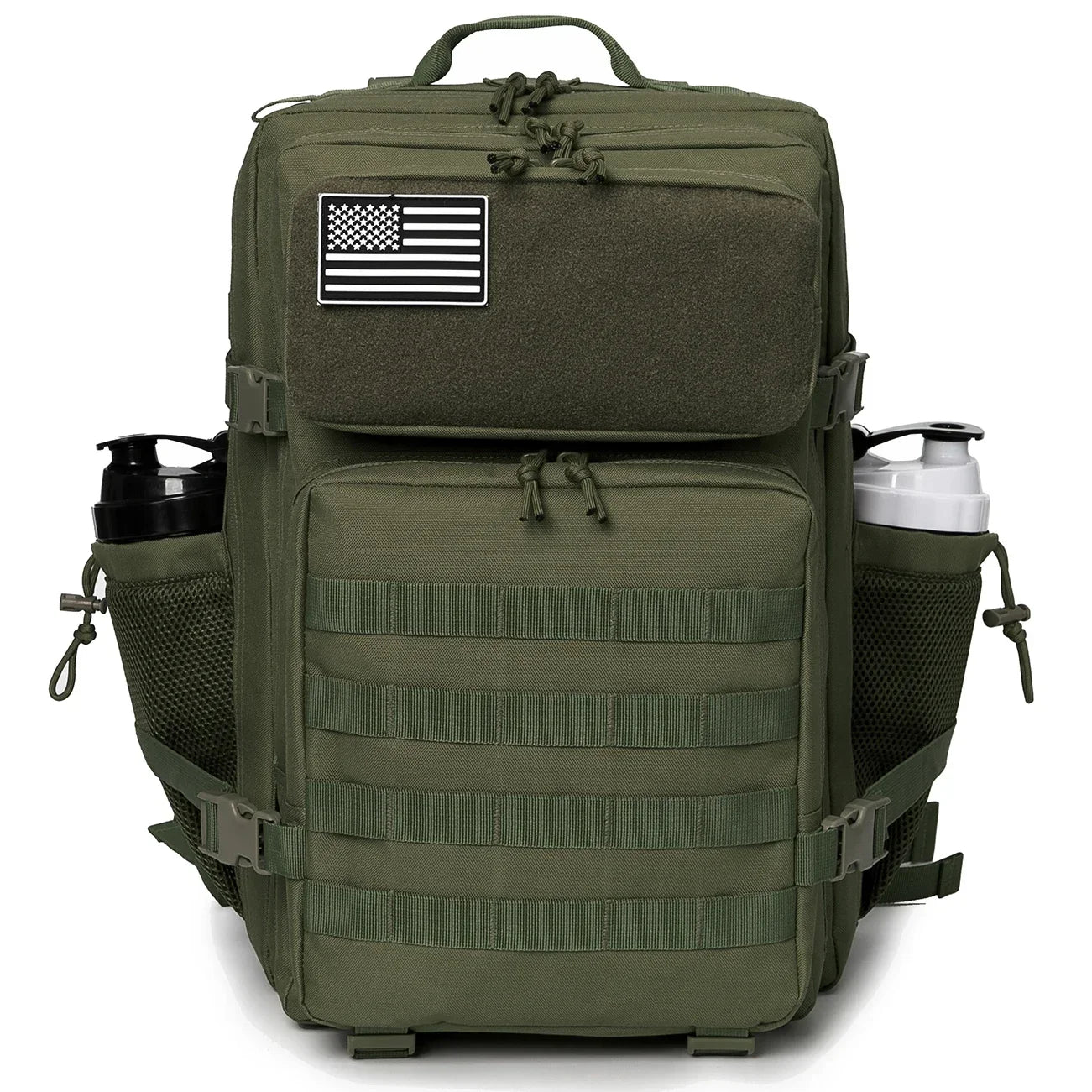 ReFire Gear Tactical Backpack With Bottle Holder For Outdoor Hiking