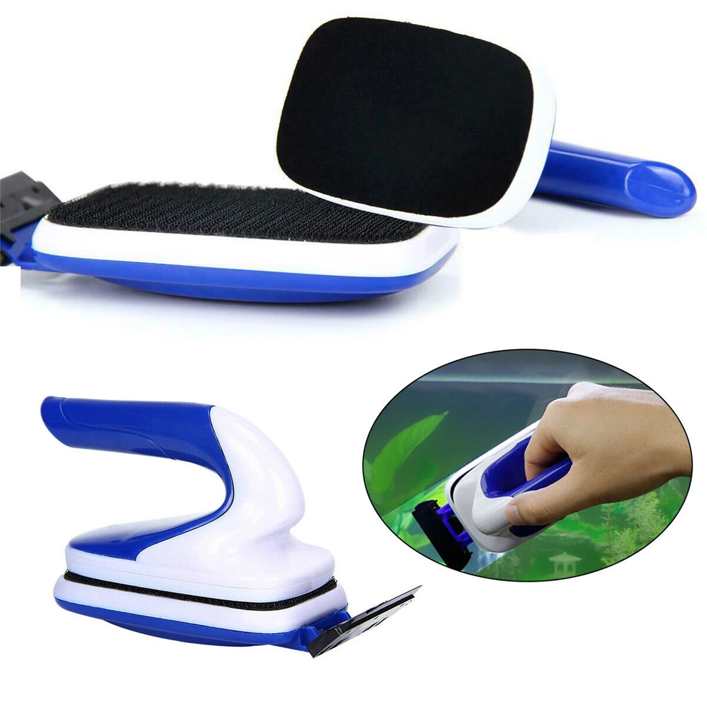 Magnetic Brush Aquarium Algae Scraper Glass Cleaner Strong Suction