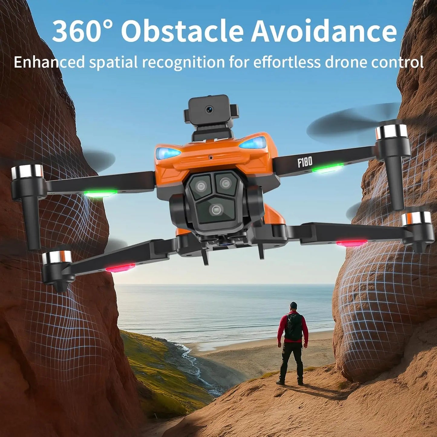 4K GPS Camera Drone 5GHz FPV Auto Return For Beginners
